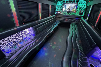 Shreveport Limo Bus Interior