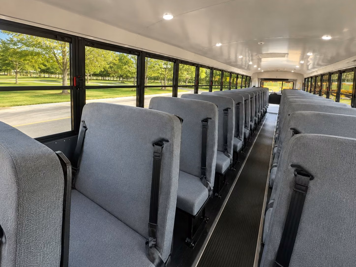 school bus inside